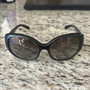 PRADA Triangular Logo SPR27L 5717 1AB 3M1 135 Sunglasses Black